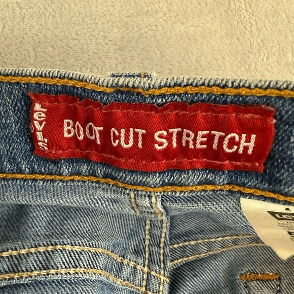 Vintage Levis 517 Jeans Womens 11 Blue Boot Cut Slim Western Dark Denim (32x30) - Picture 6 of 12